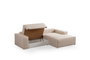 Atelier Del Sofa Sofá-Cama Esquinero Ecru 260cm Ancho x 170cm Profundidad, convertible en cama 206cm x 145cm